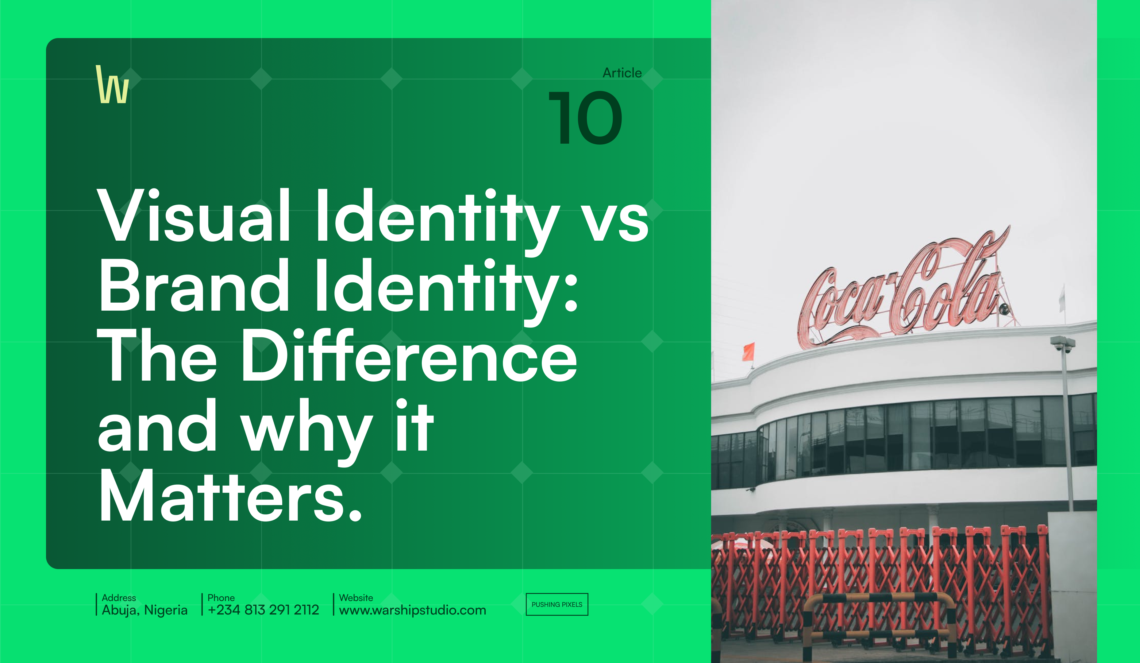 Difference between Visual Identity and Brand Identity.